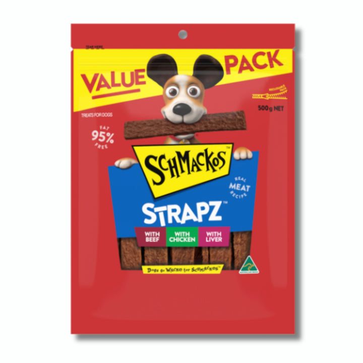 Schmackos Strapz Variety Dog Treats - 500g