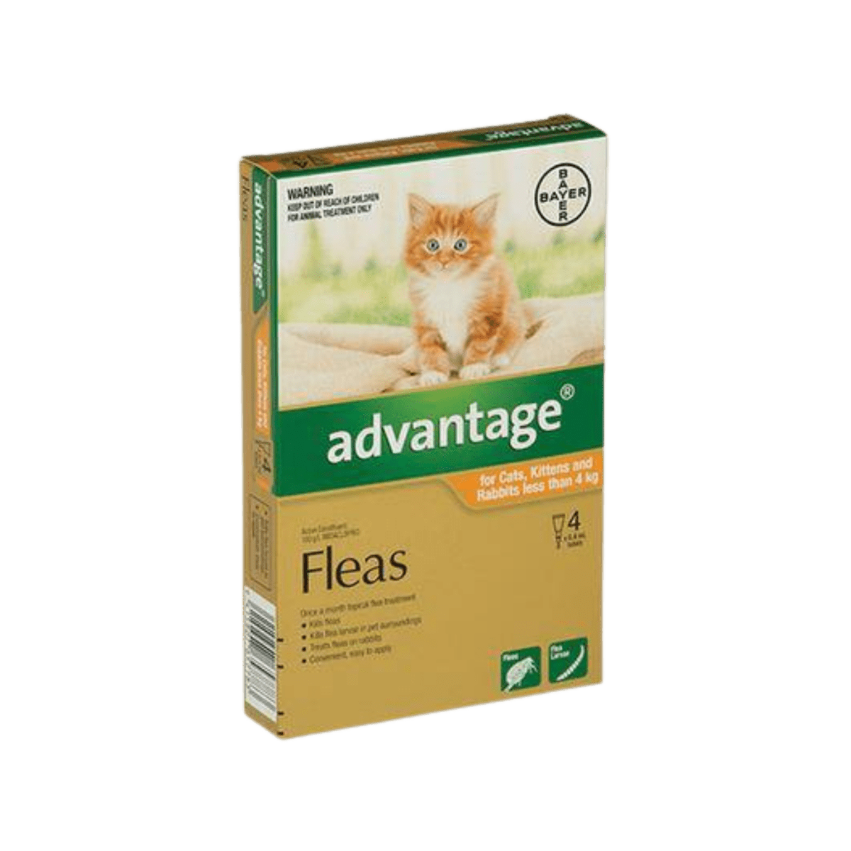 Advantage Flea Treatment for Cats - 4 Pack - Pet Supply