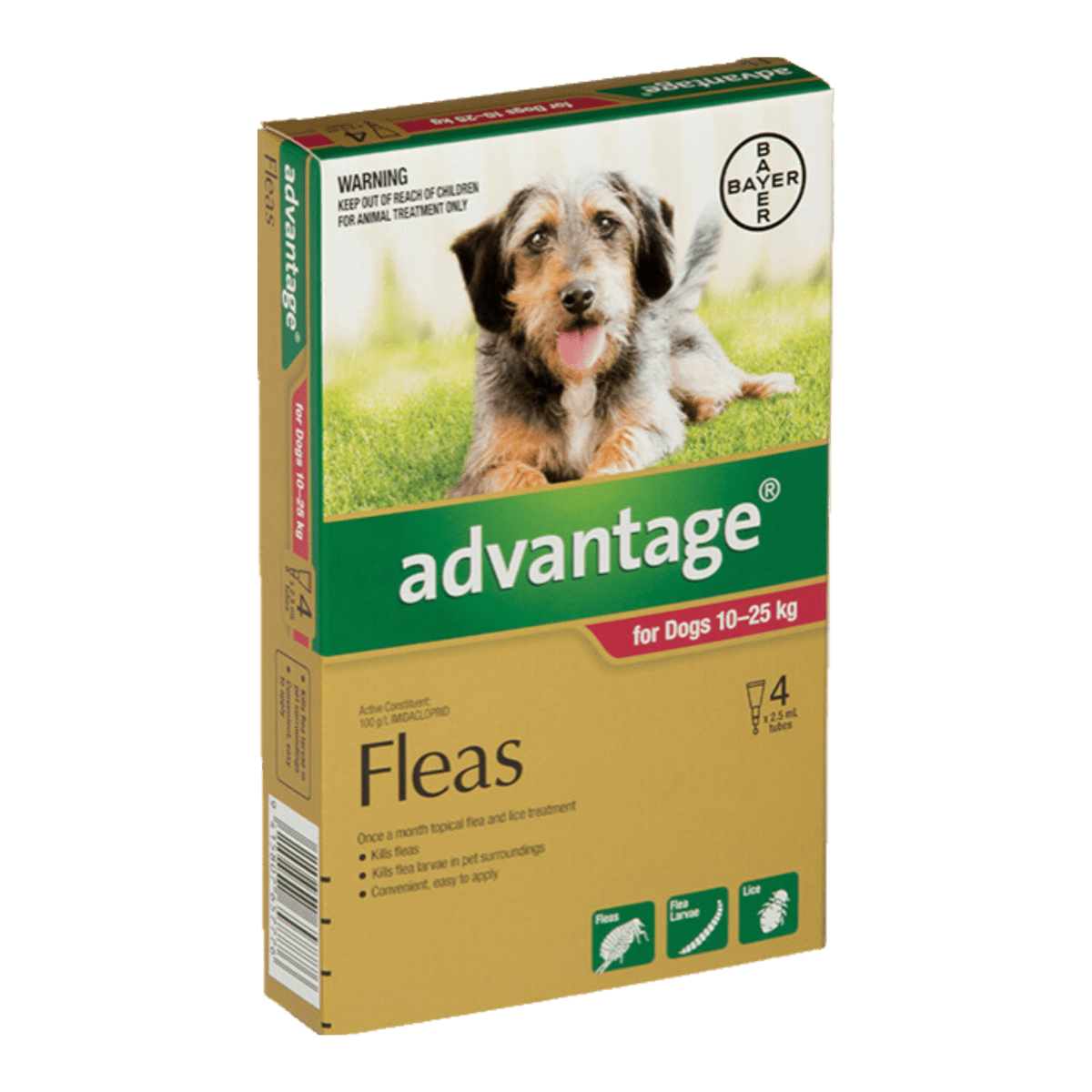 Advantage Flea Treatment for Dogs - 4 Pack - Pet Supply