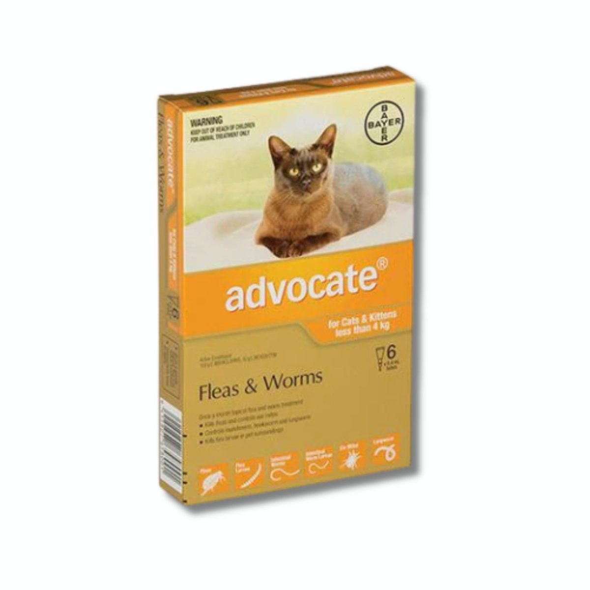 Advocate Flea Treatment for Cats (Up to 4kg) - Pet Supply