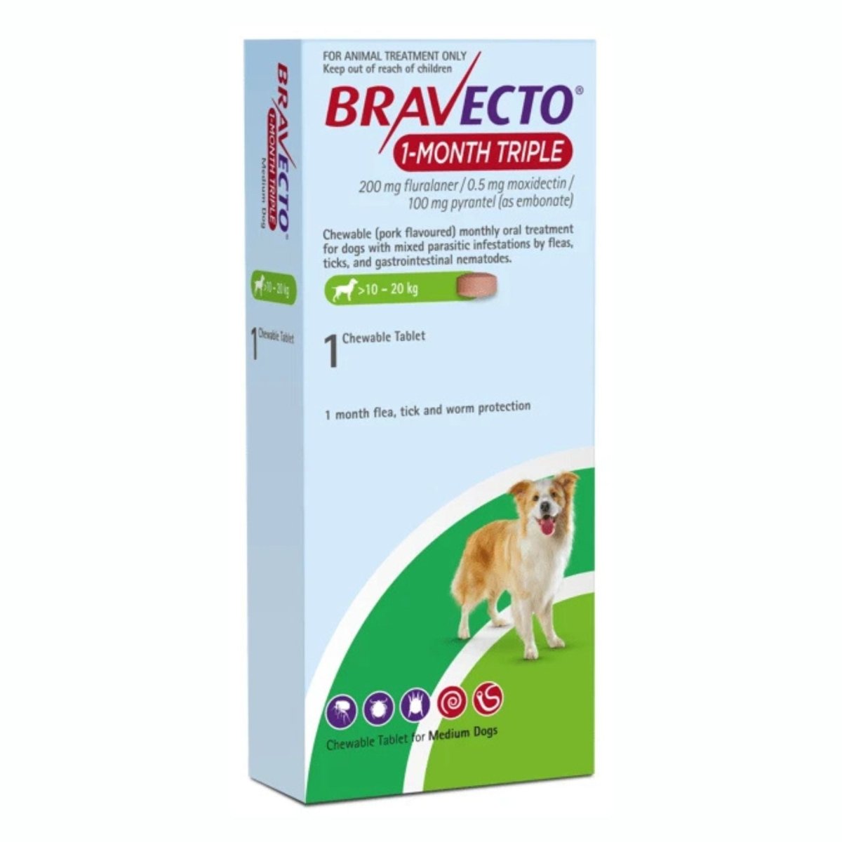 Bravecto 1-Month for Dogs - Pet Supply
