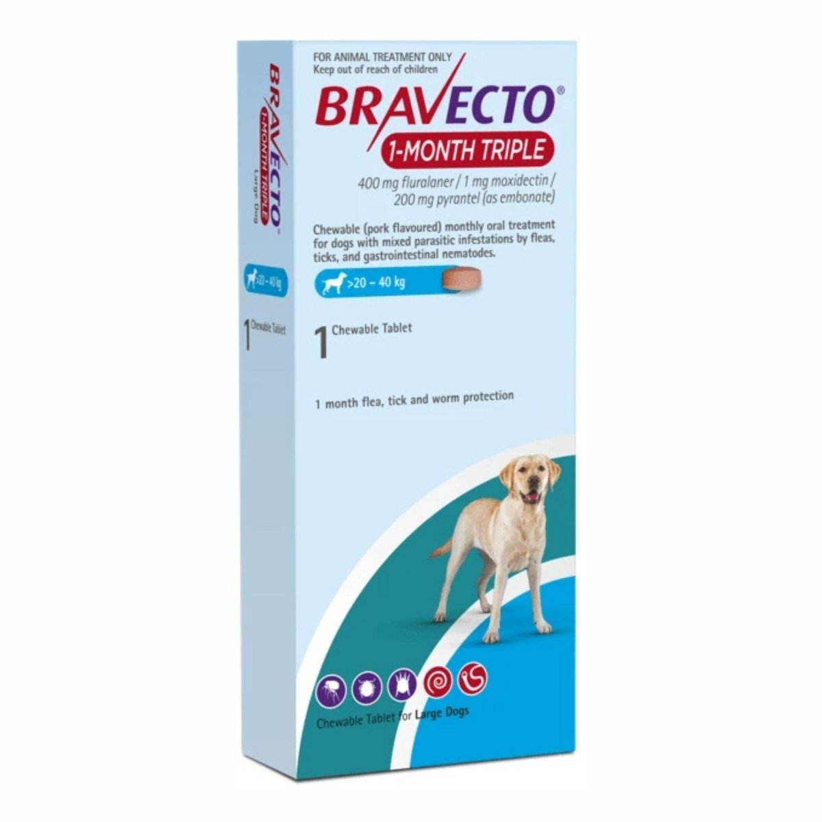 Bravecto 1-Month for Dogs - Pet Supply