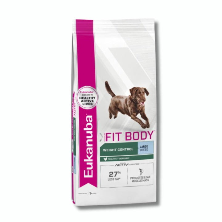 Eukanuba Canine Fit Body Dog Food - Large Breed (14kg) - Pet Supply