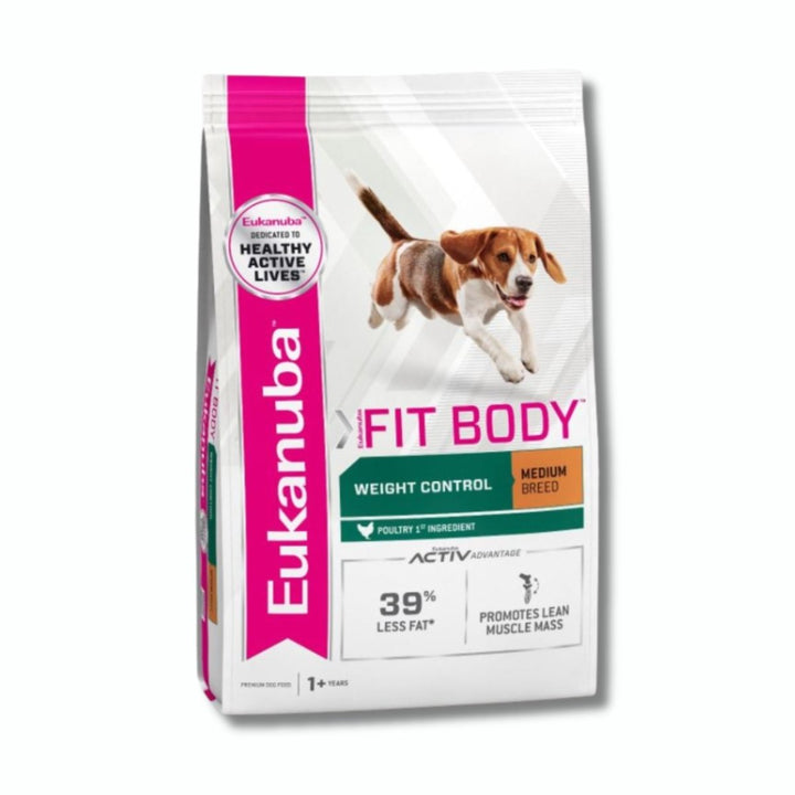 Eukanuba Canine Fit Body Dog Food - Medium Breed - Pet Supply