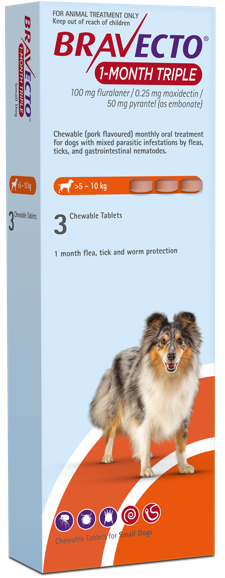 Bravecto 1-Month for Dogs - 3 Pack