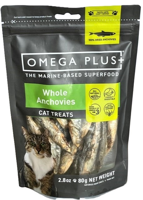 Omega Plus Anchovy Cat Treat 80g