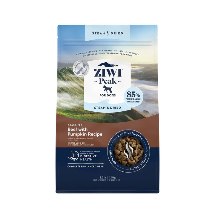 Ziwi Peak Steam Dried Beef Dry Dog Food