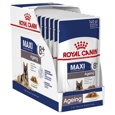 Royal Canin Maxi Ageing 8+ Wet Dog Food in Gravy (140g x 10)