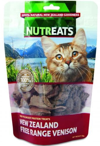 Nutreats Cat NZ F/Range Venison - 50g