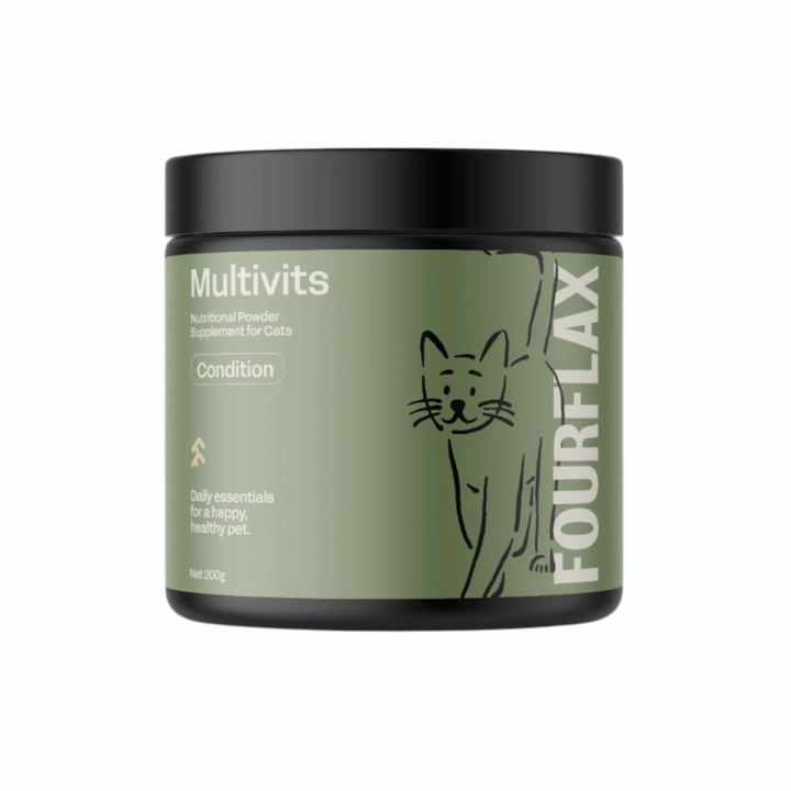 Fourflax Feline Multivits - 200g - Pet Supply