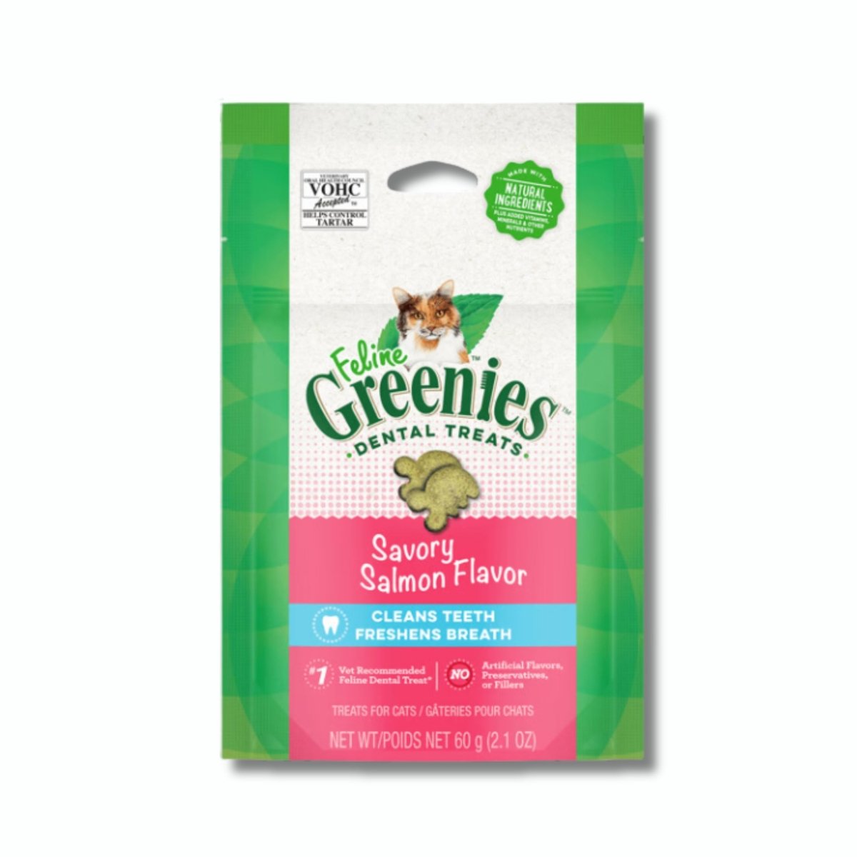 Greenies Feline Savoury Salmon - 60g - Pet Supply