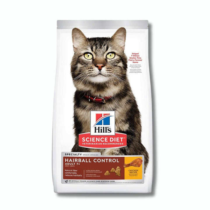 Hill's Feline Hairball Control Mature 7+ Cat Food - Pet Supply