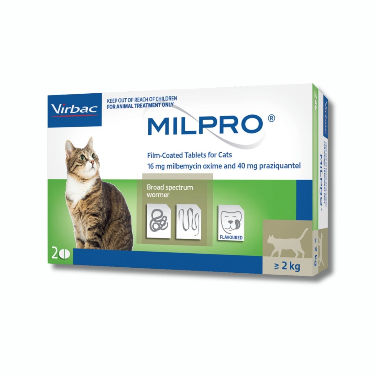 Milpro for Cats - Worming Tablets (2 Pack) - Pet Supply
