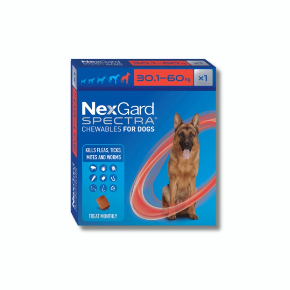 NexGard Spectra Flea Treatment For Dogs (1 pack) - Pet Supply