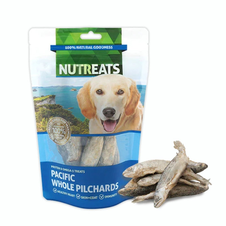 Nutreats Pacific Whole Pilchards Dog Treats 50g - Pet Supply