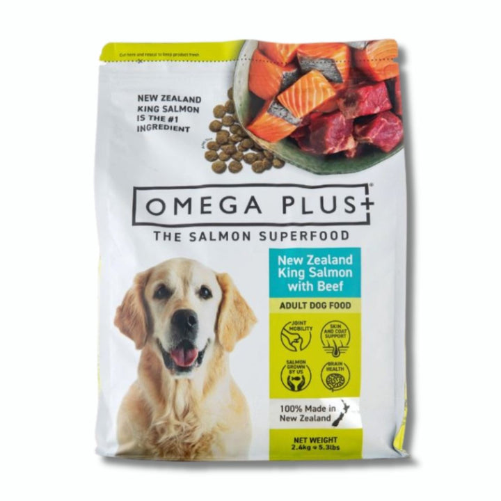 Omega Plus King Salmon Beef Dog Food - Pet Supply