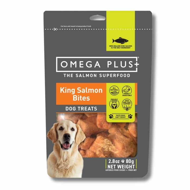 Omega Plus King Salmon Bites Dog Treats - Pet Supply