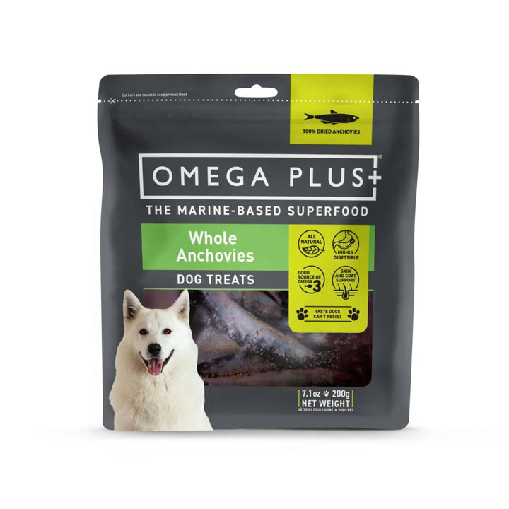 Omega Plus Whole Anchovy Dog Treat 200g - Pet Supply