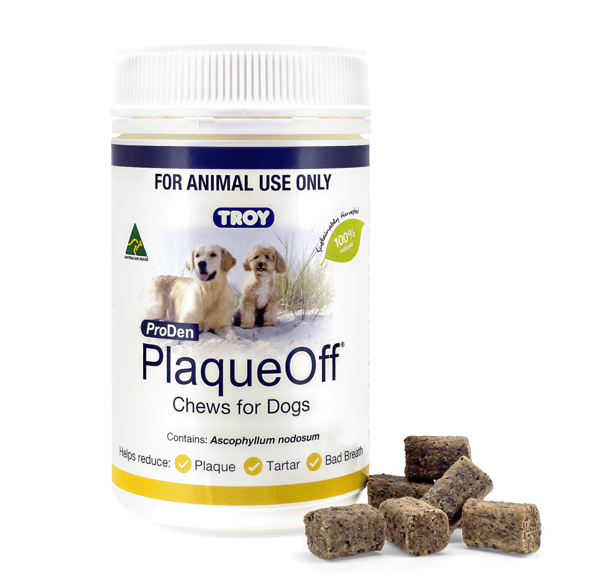 Plaque Off Chews for Dogs - 100 Pack - Pet Supply