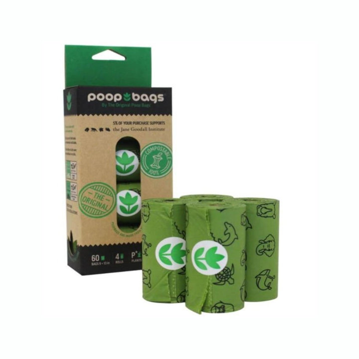 Poop Bag Compostable Rolls (4 Rolls) - Pet Supply