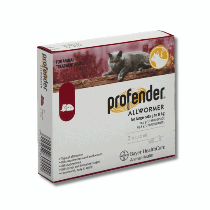 Profender Flea Treatment for Large and Small Cats - Pet Supply