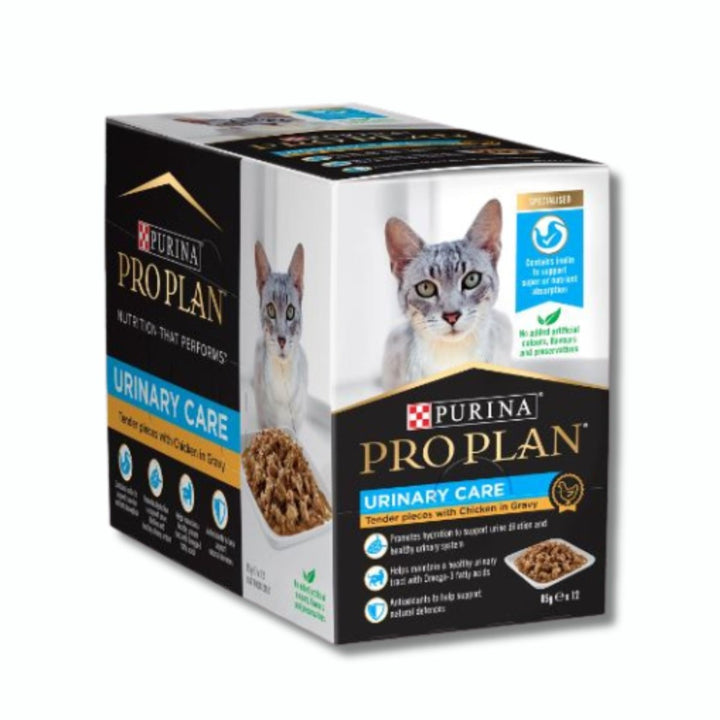 Proplan Adult Urinary Chicken Wet Cat Food - 12 x 85g - Pet Supply