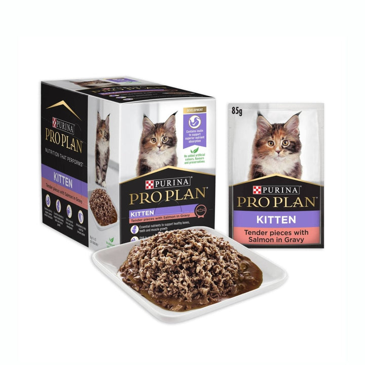 Proplan Kitten Salmon Wet Cat Food - 12 x 85g - Pet Supply