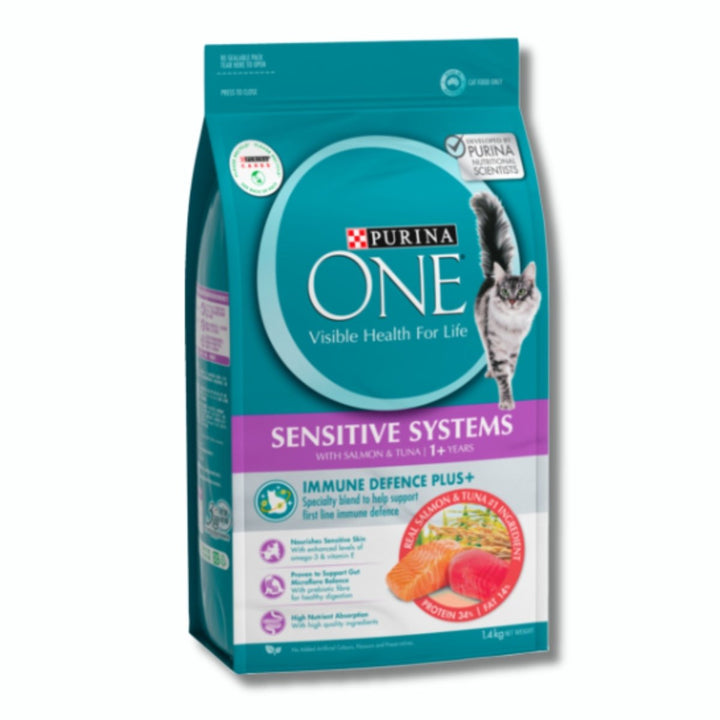 Purina One Cat Sensitive System - Salmon & Tuna 1.4kg - Pet Supply