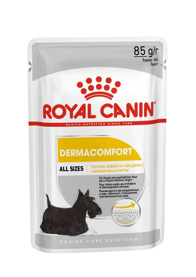 Royal Canin Dermacomfort Wet Dog Food Loaf – 85g (12 Pack) - Pet Supply
