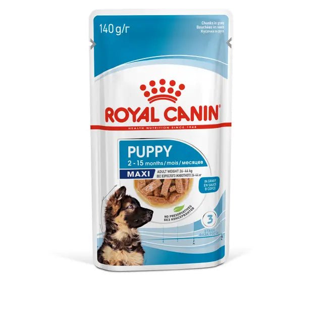 Royal Canin Maxi Gravy Wet Puppy Food 140g (10 PK) - Pet Supply