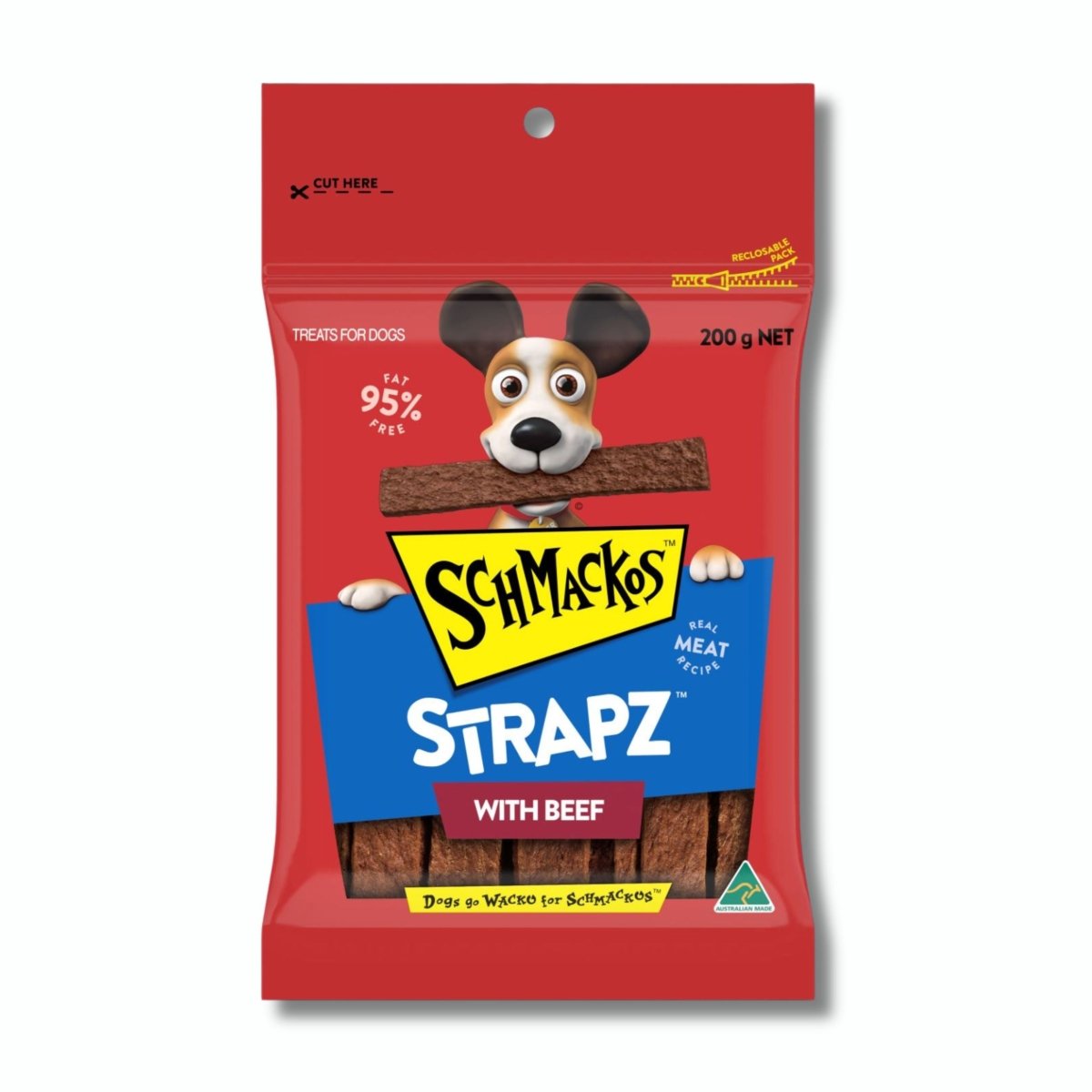 Schmackos Strapz (Beef) Dog Treats - Pet Supply