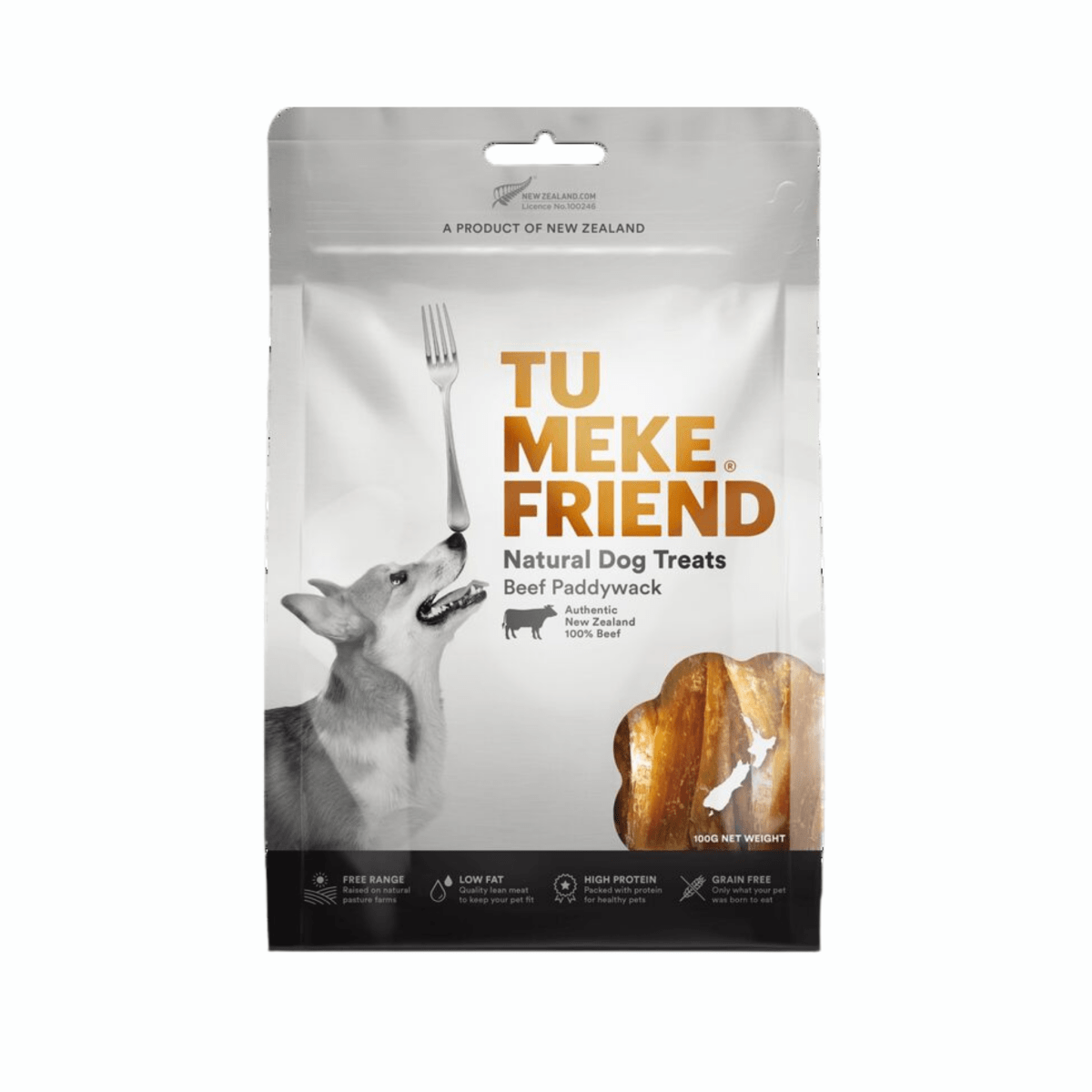 Tu Meke Beef Paddywack - 100g - Pet Supply