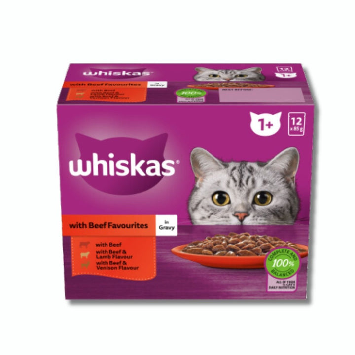 Whiskas Singles Beef 'n' Gravy - 85g (12 - Pack) - Pet Supply