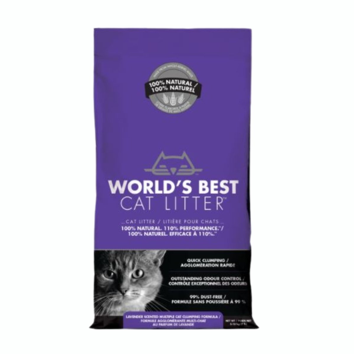 World's Best Cat Litter (Lavender Scented) - Pet Supply